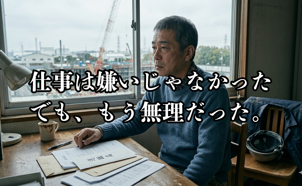 仕事は嫌いじゃなかった。でも、もう無理だアイキャッチった。